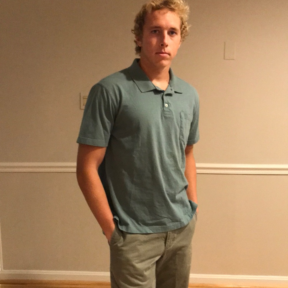 St. John’s Bay Short-sleeved Green Polo
